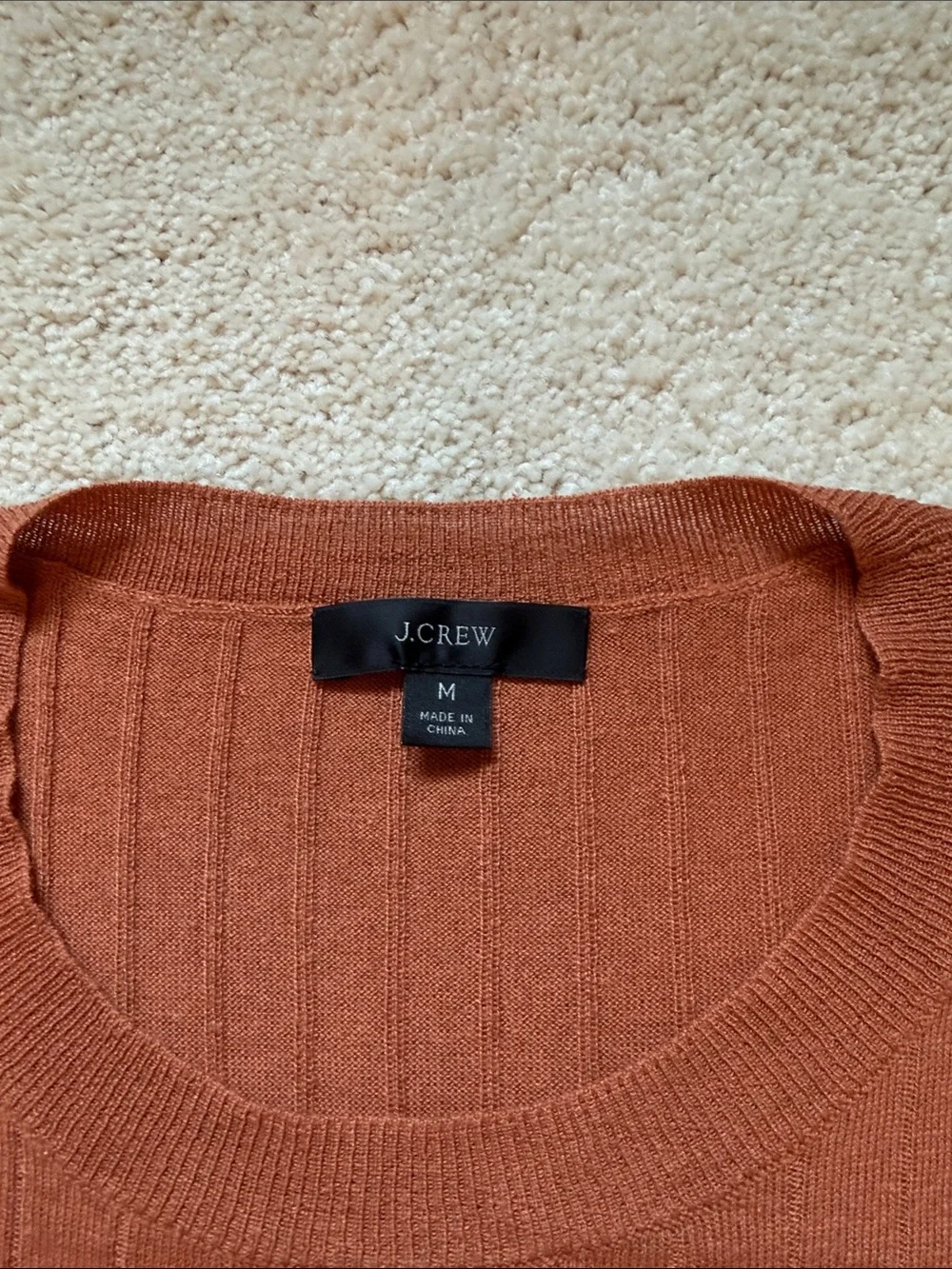 J. Crew Silk/Cashmere Ribbed Short-Sleeve Sweater
